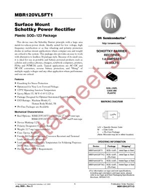 MBR120VLSFT1 datasheet  